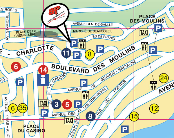 Zoom sur le plan d'accès